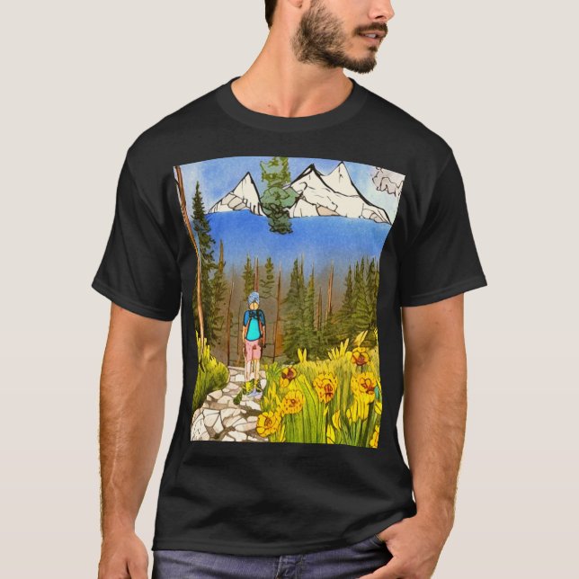 Wilderness Wandern T-Shirt (Vorderseite)