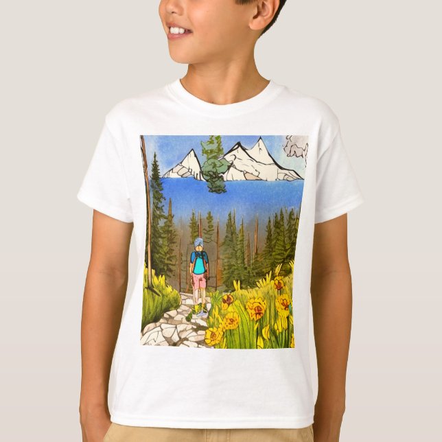 Wilderness Wandern T-Shirt (Vorderseite)