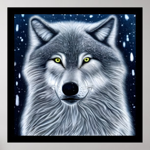 Wilderness Wild Wolf Poster