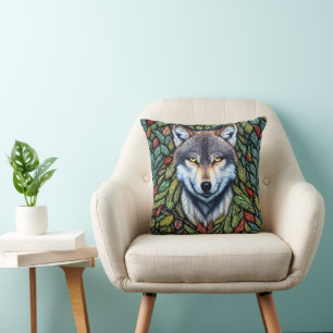 Wilderness Woodland Predator Wolf Kissen