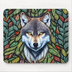 Wilderness Woodland Predator Wolf Mousepad