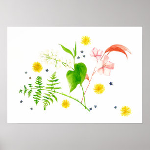 wildes Blumenplakat Poster