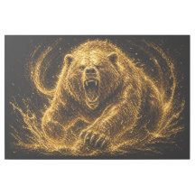 Wildes Brüllen des Goldenen Bären Kunst
