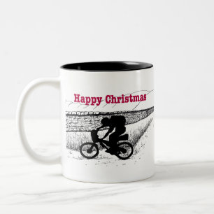 Wildes Camping mit mir Fat Bike für Bivy Zwei- Zweifarbige Tasse
