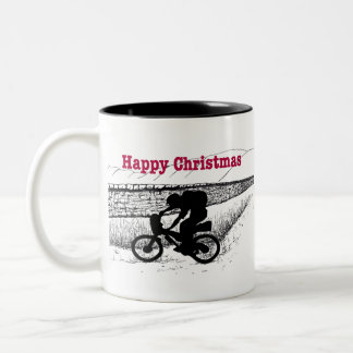 Wildes Camping mit mir Fat Bike für Bivy Zwei- Zweifarbige Tasse