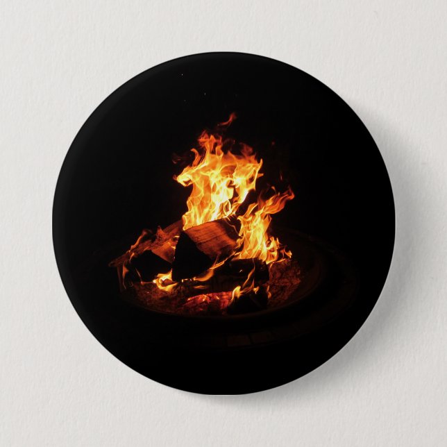Wildes Feuer Button (Vorderseite)