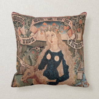 Wildes Frauen-u. Einhorn-Kissen Kissen