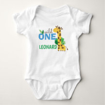 Wildes Geburtstags-Giraffen-Baby-Shirt