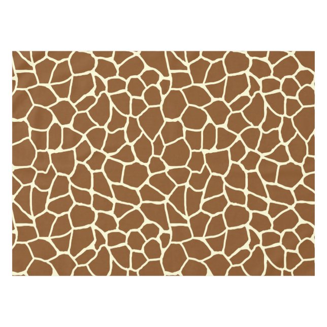 Wildes Giraffen-Muster-Tierdruck Tischdecke (Vorderseite (Horizontal))
