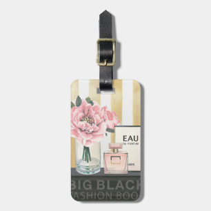 Wildes großes Mode-Buch Apples   - gestreift Gepäckanhänger