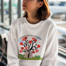 Wildes Herz gezähmt von Liebe Girls Hoodie