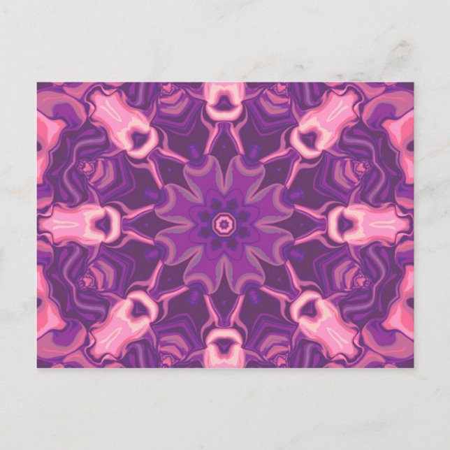 wildes Kaleid Postkarte (Vorderseite)