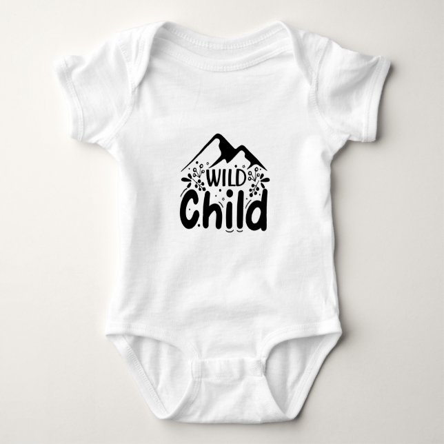 Wildes Kind Baby Strampler (Vorderseite)
