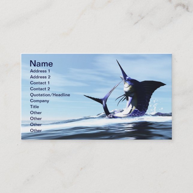 Wildes Kind, Bu8siness-Karte Visitenkarte (Vorderseite)