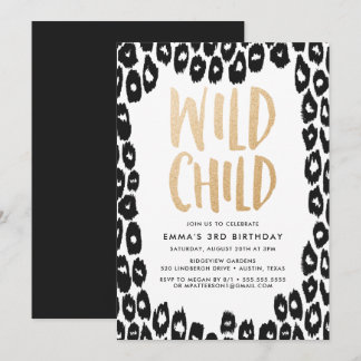 Wildes Kind | Einladung zur Geburtstagspartei