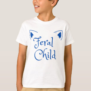Wildes Kind in Blau - Verrücktes Kind T-Shirt