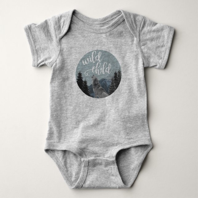 Wildes Kinderbaby Onsie Baby Strampler (Vorderseite)