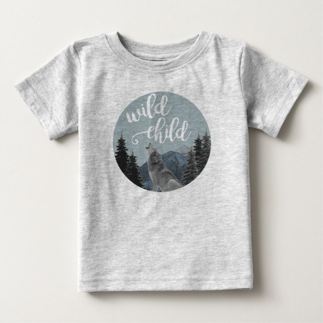 Wildes Kinderbaby T Baby T-shirt (Vorderseite)