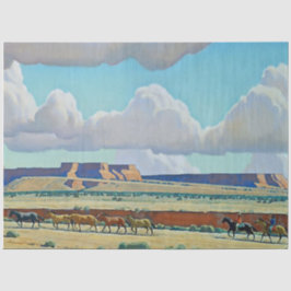 "Wildes Land der Navajo" von Maynard Dixon Seidenpapier