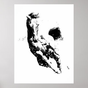 Wildes Laufpferd - Freiheit Poster
