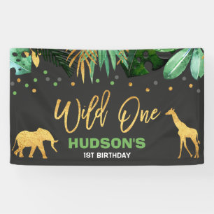 Wildes Party-Fahnen-Dschungel-Tier-Party Banner