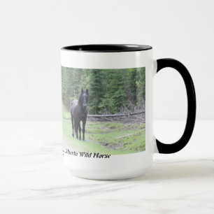 Wildes Pferd 2 "schwarze Schönheits-" Albertas Tasse