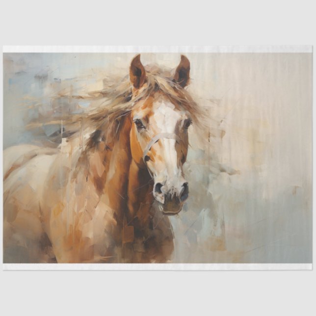 Wildes Pferd 4 Dekoupage Paper Seidenpapier (Vorderseite)