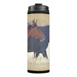 Wildes Pferd Donunder thermische Tasse