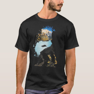 Wildes Pferd Mustang Equine DoubleExposure Wildlif T-Shirt