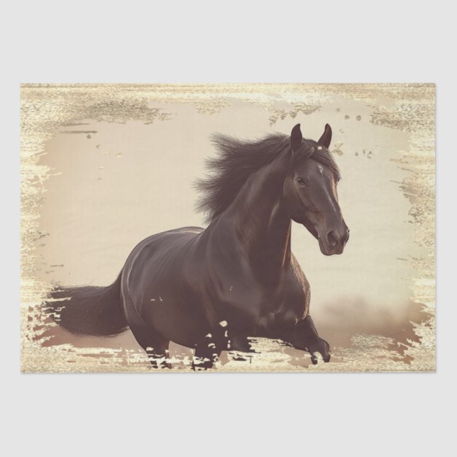 Wildes Pferd Seidenpapier (Vorderseite)