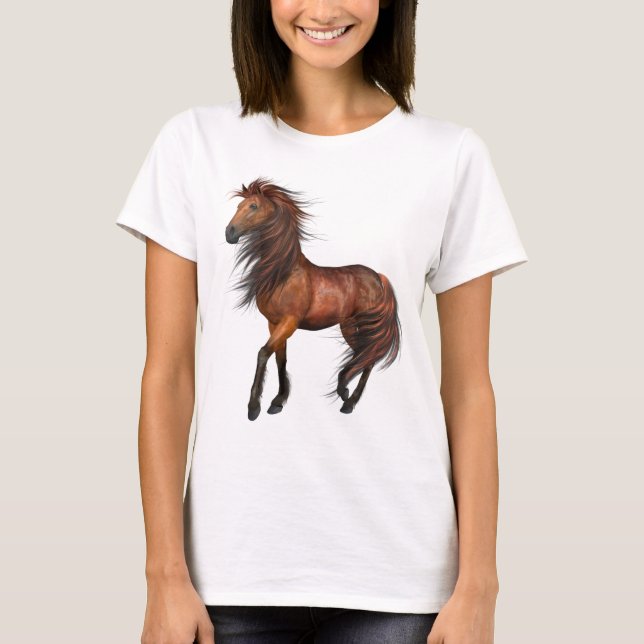 Wildes Pferd T-Shirt (Vorderseite)