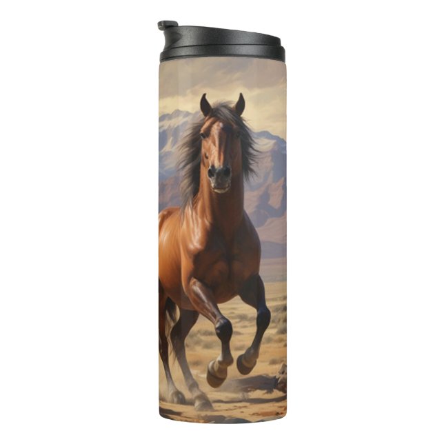 Wildes Pferd Thermosbecher (Nach rechts gedreht)