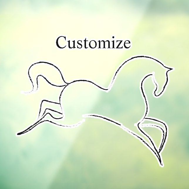 Wildes Pferd Thunder_Cove Fensteraufkleber (Blatt 3)