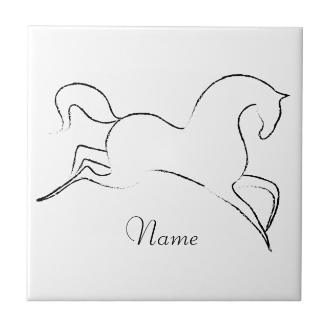 Wildes Pferd Thunder_Cove Fliese (Vorderseite)