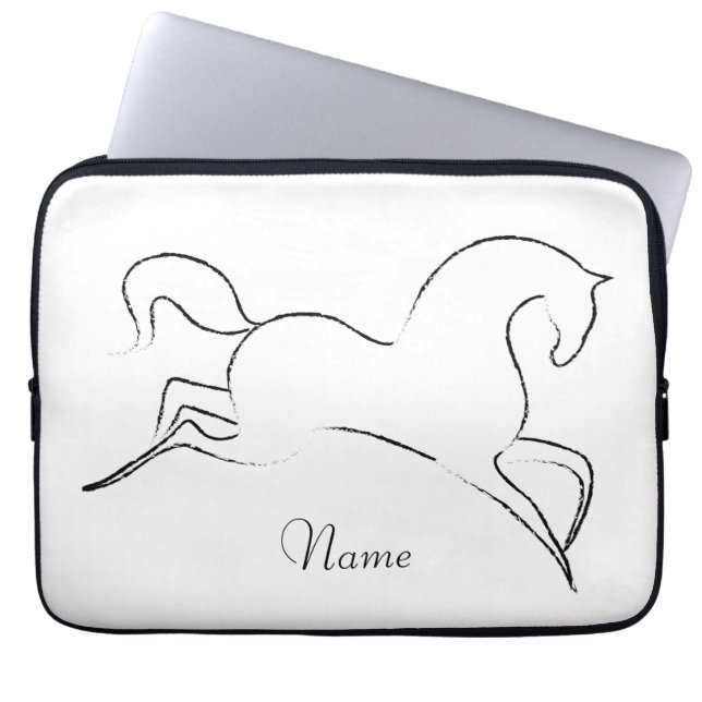 Wildes Pferd Thunder_Cove Laptopschutzhülle (Vorderseite)