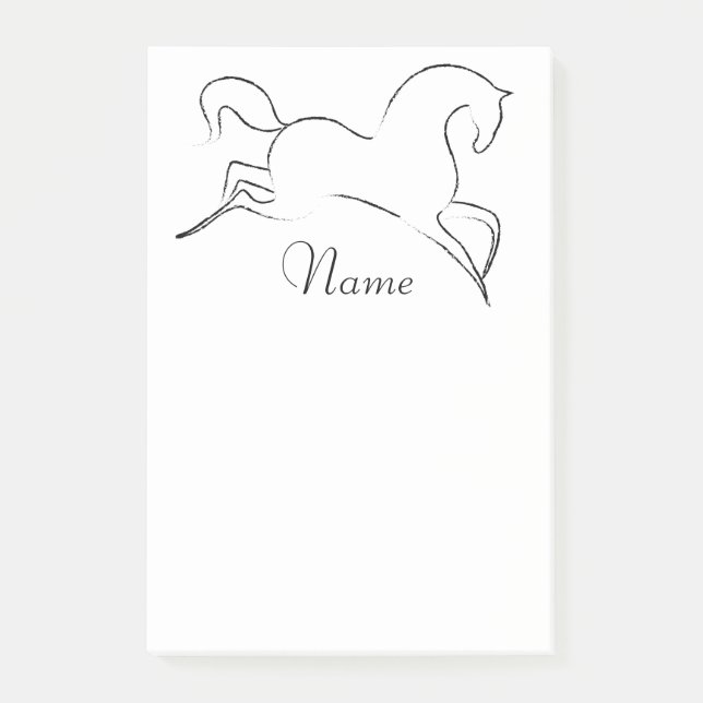 Wildes Pferd Thunder_Cove Post-it Klebezettel (Vorderseite)