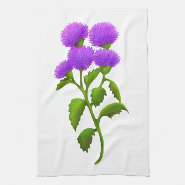 Wildes schottisches Distel-Blumen-Küchen-Tuch Handtuch (Vertikal)