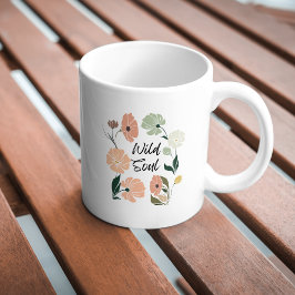 Wildes Soul Moderne Wildblumen Tasse
