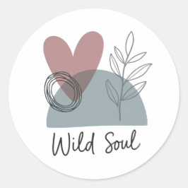 Wildes Soul Runder Aufkleber