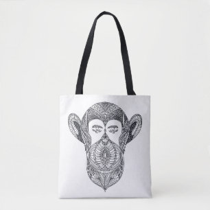 Wildes Tier des Waldgekritzels 2 Tasche