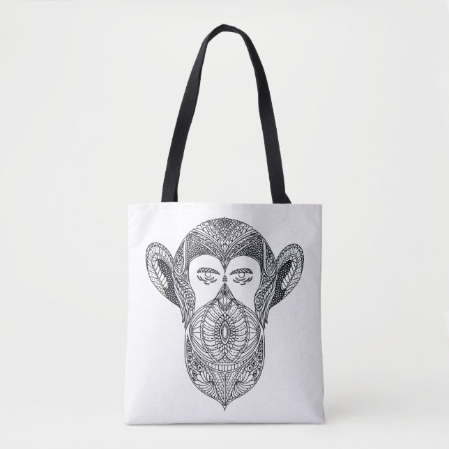 Wildes Tier des Waldgekritzels 2 Tasche (Vorderseite)