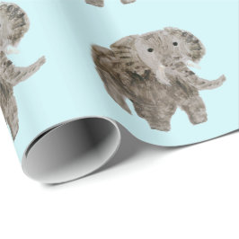 Wildes Tier-Elefant-Kunst Geschenkpapier
