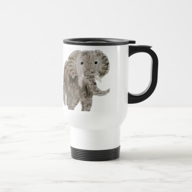 Wildes Tier-Elefant-Kunst Reisebecher (Rechts)