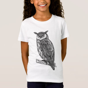 Wildes Totem-Tiereulen-Gekritzel T-Shirt