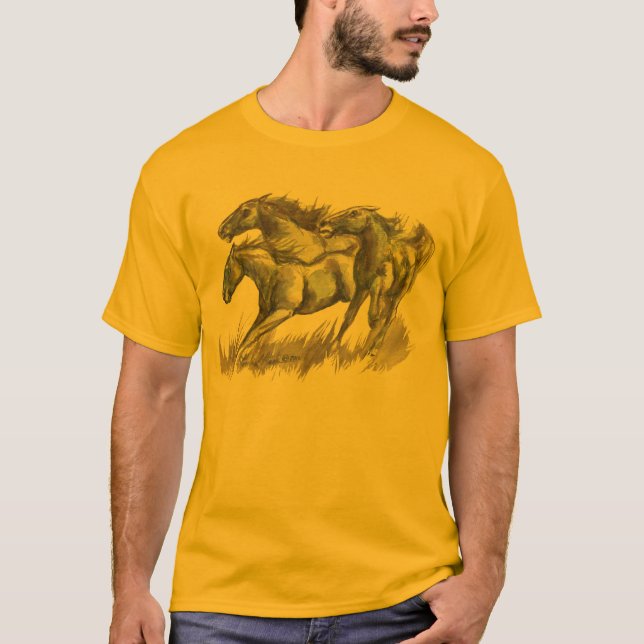Wildes und freies grundlegendes T - Shirt SAF (Vorderseite)