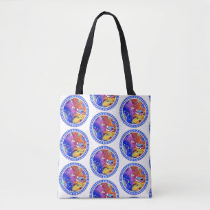 Wildes und verrücktes Acryl gießen alle über Tasche