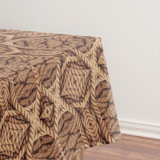 Wildes Westbrown-Seil-Kaleidoskop Tischdecke (Beispiel)