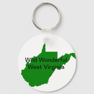 Wildes wunderbares West Virginia Schlüsselanhänger