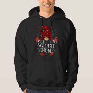 Wildest Gnome Buffalo Kariert Matching Family Chri Hoodie