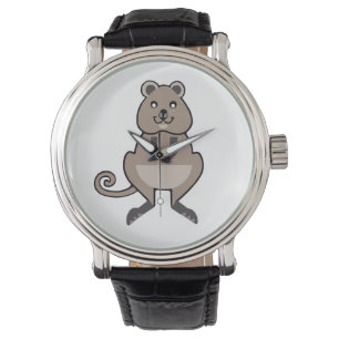 Wildfauna - QUOKKA - Morgengrauen - Marsupial - Armbanduhr